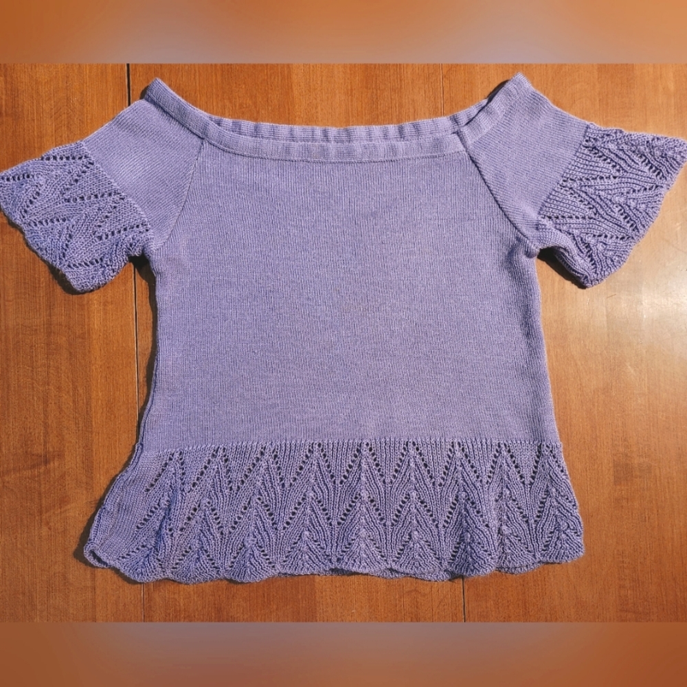 S/P JR Unique Italian purple knit shirt
